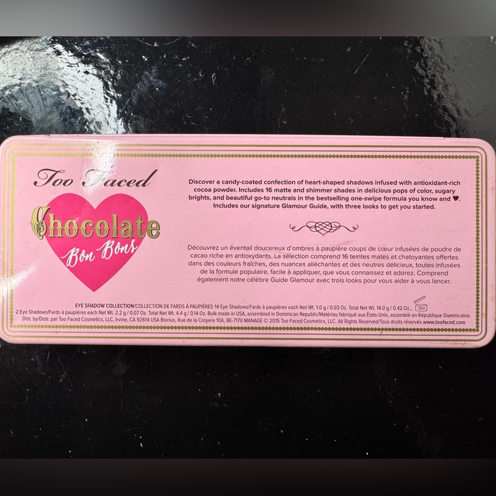 Too Faced Pink Chocolate Bon Bons Palette
